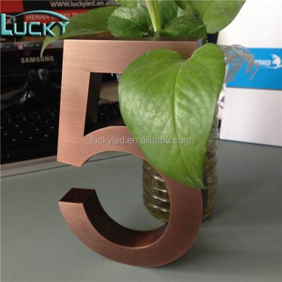 China Buildings Lucky Custom Waterproof Painted Metal Letters Black Metal Letters for sale