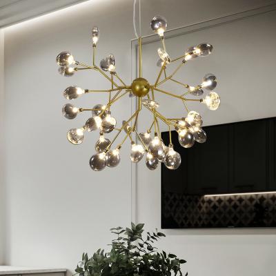 China 63 Lamps Modern Nordic Contemporary Firefly Chandelier Lighting Firefly Living Room Bedroom Dining Room Lighting Firefly Chandelier for sale