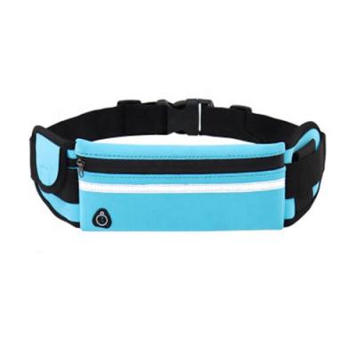 China Custom Adjustable Mens Waist Bags Running Belt Waist Pack With Water Bottle Holder for sale