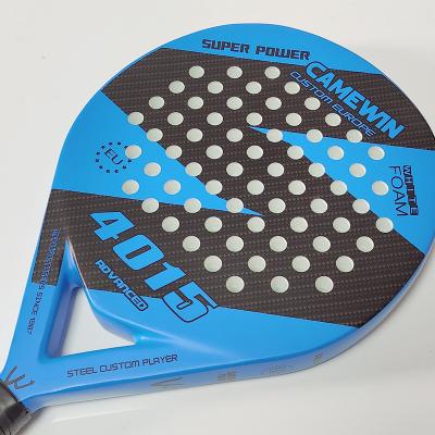 China Paddles de pickleball de fibra de carbono 100% / 50% con accesorios deportivos personalizados de espuma Eva en venta