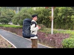 40L Ripstop Nylon Outdoor Waterproof Hiking Backpack With Rain Cover