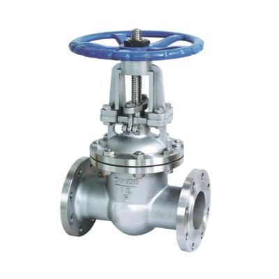 China PN16 dn50 dn80 304 general wedge hand wheel flange gate valve stainless steel stem non-rising flange gate valve for sale