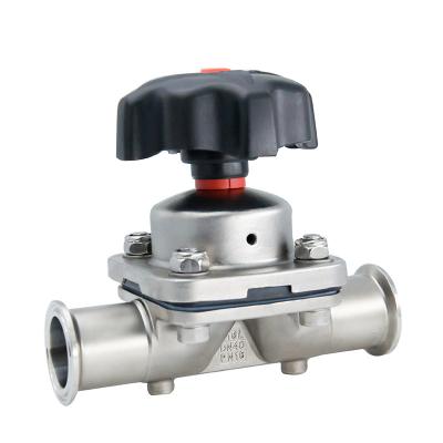 China 316L Stainless Steel DIN Cover Meter General Sanitary Diaphragm Valve With Diaphragm Compound Sheet Pharmaceutical Diaphragm Valve for sale