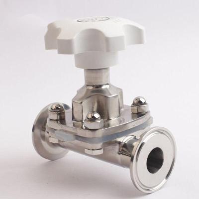 China FH-E 316L stainless steel general sanitary diaphragm valve/manual diaphragm valve compound leaf diaphragm valve for sale