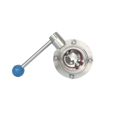 China Factory general sale various stainless steel 304 316L sanitary threaded butterfly valve for sale