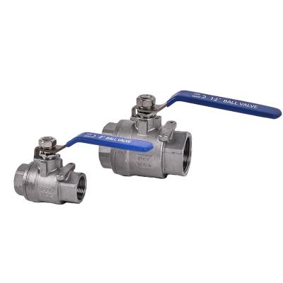 China Weight-duty 201 304 General RTS 1IN 1.5IN 2IN 3IN Stainless Steel 2PCS Two Piece Type Ball Valve for sale