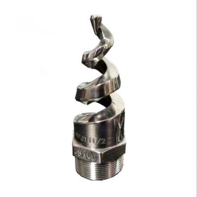 China Gas Cooling Sanitary 304 316 SPJT Stainless Steel Water Jet Nozzle, Fiscal Braid Corkscrew Helix Spray Nozzle for sale