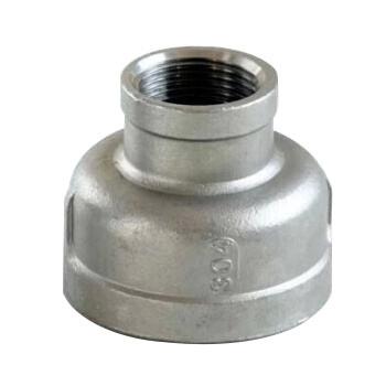 China Beverage Stainless Steel 201 304 Thread Reducing Straight Inner Pipe Fitting Reduce Socket Coupling Pipe Fitting for sale