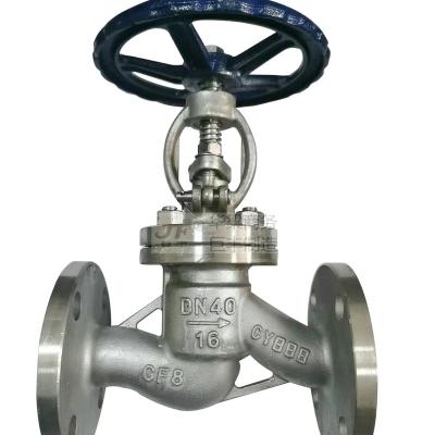 China PN16 General Light Duty Medium Type Temperature S Flow Control Valve API Flanged Stainless Steel Globe Valve for sale