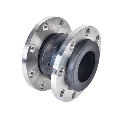 China DN25~DN300 PN16 Stainless Steel 304 General Pipe Flanged Joint Rubber Bellows EPDM Expansion Joint for sale