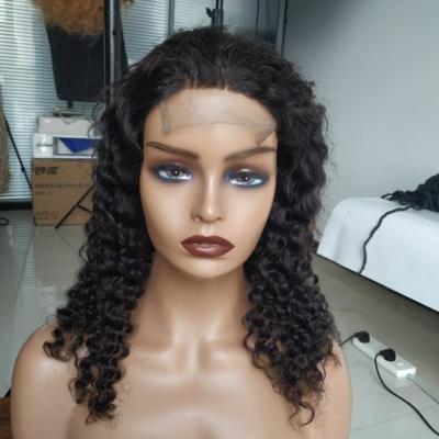 China Straight Transparent 4X4 Lace Hair 150% Density 30 Frontal Wig Wave Hair 100 Inch Wig Loose Lace Front Hair For Black Women for sale