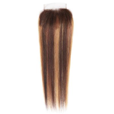 China Breathable Wig Ombre Body Wave 2 Tone Virgin Remy Human Hair Bundles Straight Hair 3 Bundles p4/27 Hair Bundles With Closure for sale