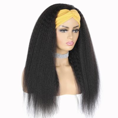 China Wholesale New Deep Wave Style Wig With Bangs Cheap Machine Made Black Brazilian Hair For Black Women for sale