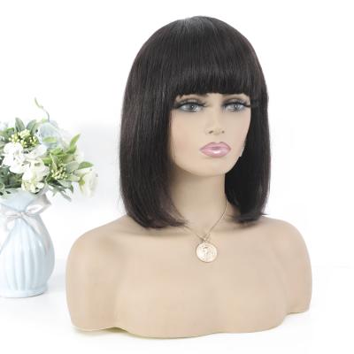 China Ali Baba Straight Blunt Abbreviated Bob Lace Front Wigs For Brazilian Remy Human Hair Short Bob Wigs Online Shopping for sale