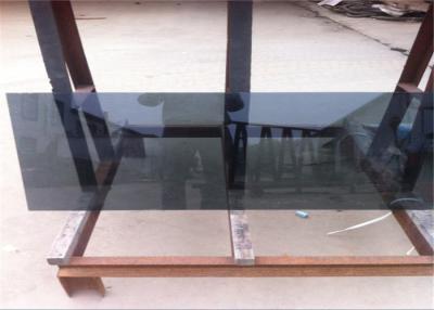 China Coated Reflective Float Glass Flat Shape Black Reflective Glass For Furniture / Wall/Doors for sale