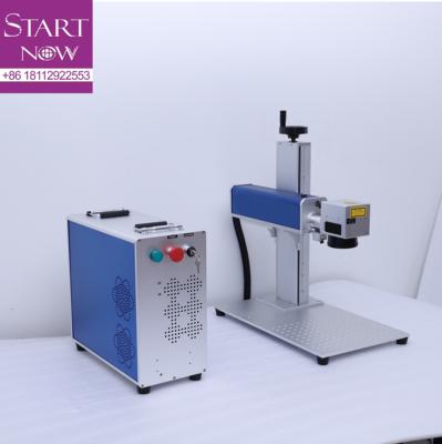 China Startnow 20W 30W 50W 60W Cylindrical Cylindrical Deep Cylindrical Fiber Mini Marking 3d Laser Marking Machine Mini For Metal for sale