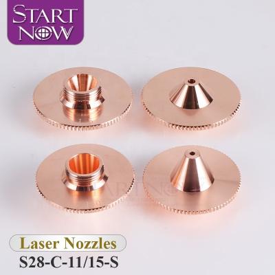 China Industrial Laser Equipment Startnow Laser Nozzles Double Layer Single Nozzle WSX Precitec License HANS Fiber Laser Cutting Welding Head Nozzle Parts for sale