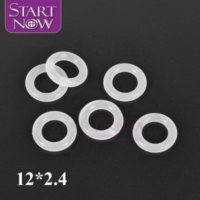 China 6Pcs/lot Xenon Krypton Lamp Silica Gel Gasket Seals Diameter 12mm Thickness 2.4mm White Rubber Silicon O Rings Sealing Gasket For Xenon Krypton Lamp for sale