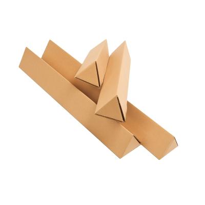 China Wholesale and shopping flower packaging triangle recyclable paper box printed corrugated paper box for sale