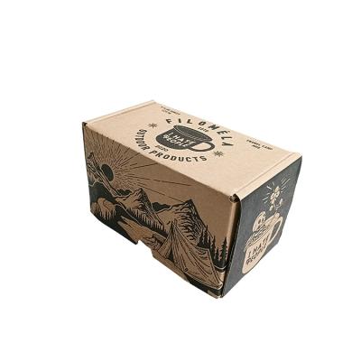 China Anti-drop Fine Cup Recyclable Best Selling Cardboard Box Handmade Recycled Packaging Paper Box for sale