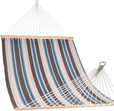 China Danlong 55inch Modern Quick Dry Customization Textliene Fabric Hammocks With Blue&Brown Stripes for sale