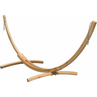 China Modern Danlong Swings 10ft Russian Pine Hardwood Arch Frame Hammock Stand with Hooks and Chains for sale