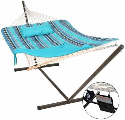 China Danlong Modern Hot-selling Outdoor Patio Swings 12 Feet Hammock Steel Stand with Cotton Rope Swing Combo for Garden Yard for sale