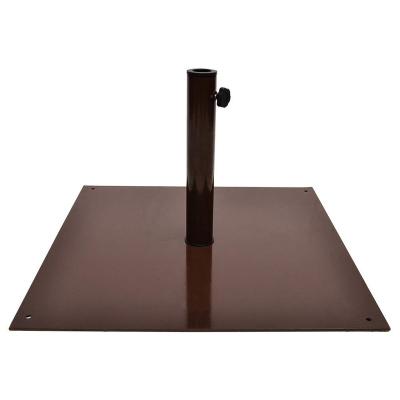 China Danlong Modern Hot Selling 40 Pounds Outdoor Umbrella Base Patio Heavy Duty Square Steel Deck Stand For Garden Yard for sale