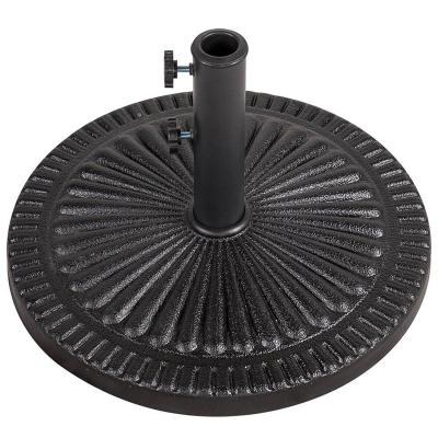 China Modern High Quality Outdoor Black Resin Heavy Duty Patio Umbrella Stand Danlong Base For Garden Yard for sale