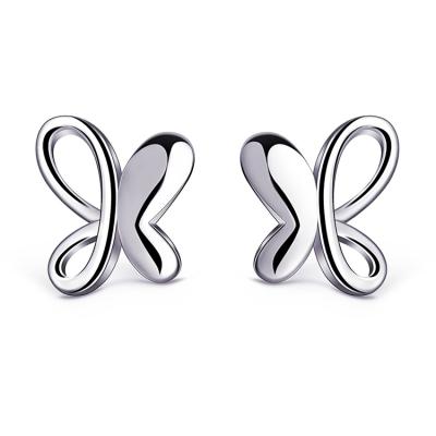 China Fashion Cute Butterfly Jewelry 925 Sterling Silver Jewelry Earrings For Girls for sale