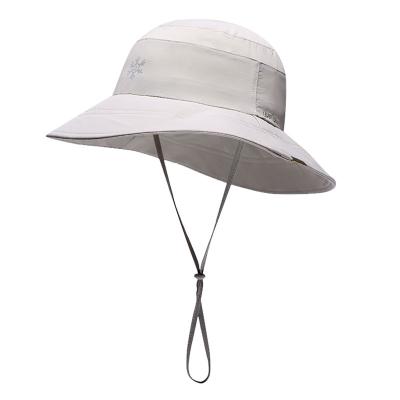 China Custom Logo Printed Fishing Cap Ladies Sun Protection OEM Factory Shade Beach 100% Nylon Bucket Hat Custom for sale