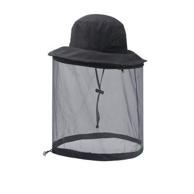 China Climbing Camping Bucket Fishing Cap Custom Beekeeping Sun Protection Fishing Hat Insect Protective Mosquito Net for sale