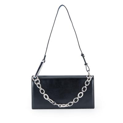 China High quality natural chain diamond personality layer cowhide women handbags custom square bag anti-theft decoration small first for sale