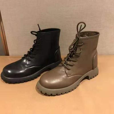 China 2022 Fashionable Durable OEM Hot Sale Women Leather Shoes Lady Boot Fashionable Custom Material Women Fashion Simple Martin Boots for sale