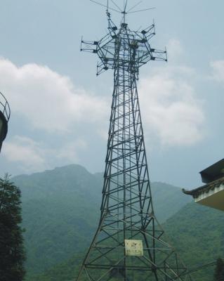 China Steel Structure Construction Self Support Tower Telecommunication Tower Types 15 M ~ 30 M for sale