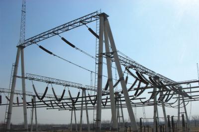 Cina Linea sottostazione poligonale di ElectricTransmission della struttura della pagina d'acciaio di distribuzione di potere in vendita