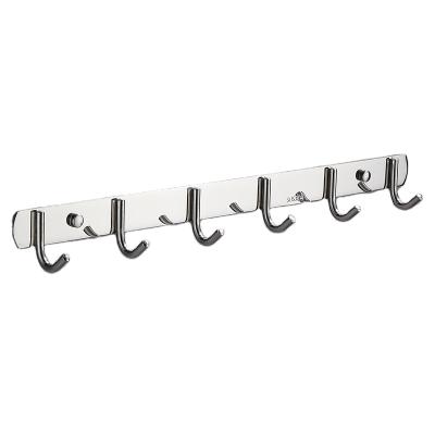 China Modern High Quality 3 Square Hook Bathroom Coat Bath Ball Hook Stainless Steel Bathroom Accessories Hooks for sale