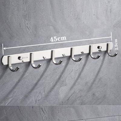 China Stainless Steel Sustainable Design Clothes Wall Hanger Towel Hanger Wall Mounted Bathroom Hanger for sale