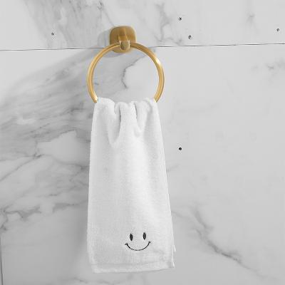 China Modern Hot Sale Unique Ring Towel Golden Bathroom Contemporary Towel Rings for sale