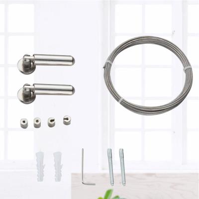 China Modern Accessories Hanging Curtain Rod Wire In Curtain Stainless Steel Curtain Wire Accessories for sale