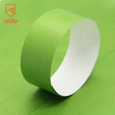 China Waterproof Tyvek Water Proof Paper Wrist Bands Single Duplicate Number Neon Wristbands for sale