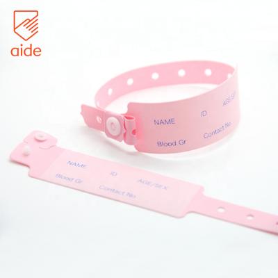 China Waterproof 2021 Custom Printed Medical ID Bands Patient Wrist Band Baby Hospital Label Bracelet for sale