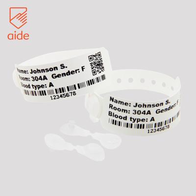 China 100% Waterproof Custom Medical Disposable ID Bands Patient Paper Wristbands for sale