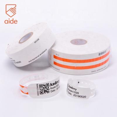 China 100% Waterproof Health Disposable Medical Wristband China For Hospital Patiens Management Use for sale