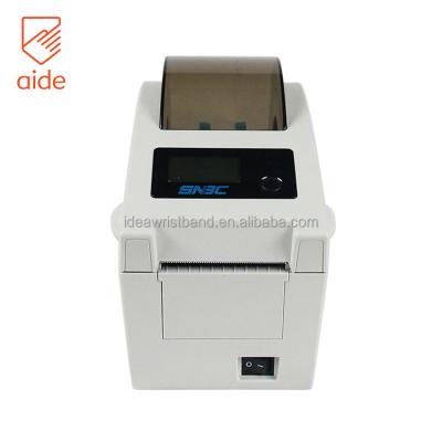 China Black And White Medical Direct Thermal Wristbands Barcode Labels Printer for sale