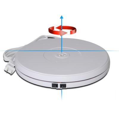 China Turntable-BKL Plastic 25CM 220v Rotating 360 LED Car Toy Turntable Rotating Rotating Dish Display Racks for sale