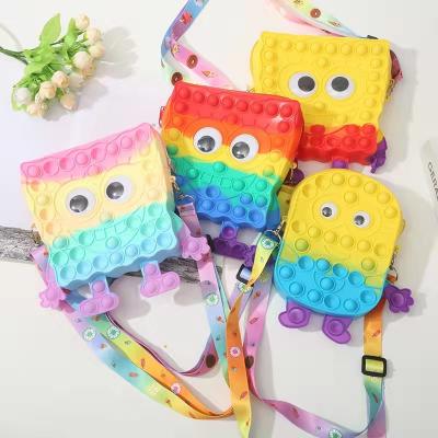 China New Arrival Foamy Person Bag Toys Sponge Eco-friendly Material Baby Reliver Stress Sensory Toy Push Bubble Antistress Toy Child Adult Handbag for sale