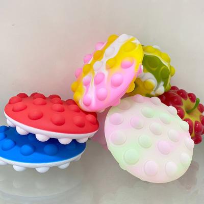 China 2021 New 3D Design Eco-friendly Material Silicone Material Hook Toy Push Pop Bubble Finger Shaping Sensory Ball for Kids and Adults for sale