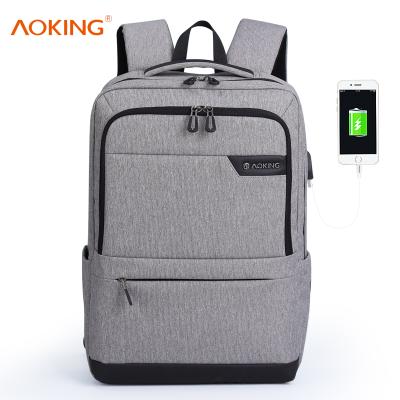 China With USB Aoking polyester korean college backpack promotion package backpack backpacks china wholesale for sale