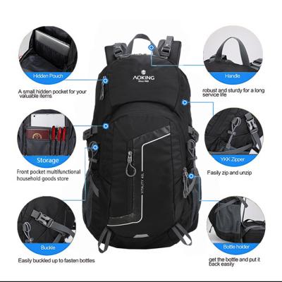 China Waterproof 2020 Nylon Backpacks 40 Liter Rucksack Hiking Mountain Backpack Outdoor Bag For Hiking for sale